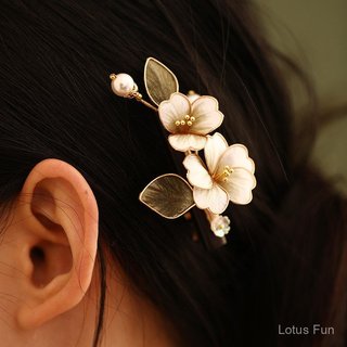 Mới! Trâm cài lụa nhung handmade, phụ kiện kẹp tóc phong cách cổ điển Trung Quốc
