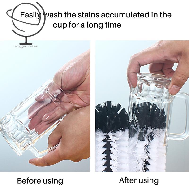 Máy Giặt Thủy Tinh 3 Bàn Chải Rửa Thủy Tinh Có Đế Hút Thanh Cho Thanh, Nhà Bếp, Ly Rượu Vang Đỏ, Cốc