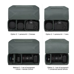 Túi chèn máy ảnh DSLR cầm tay nhẹ GODD được thiết kế để đeo vai thoải mái trên chuyến đi chụp ảnh mở rộng và T