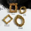 GILLL Mini Khung Ảnh, DIY Gold DIY Shadow Box Frame, Nhựa Sáng Tạo Khung Hiển Thị Bộ Nhớ Quà Tặng