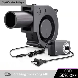 【COD】Quạt turbo 12V/2.9A kèm bộ điều tốc, dành cho lò nướng BBQ với đường kính 38mm, tốc độ quay cao 5500 RPM.