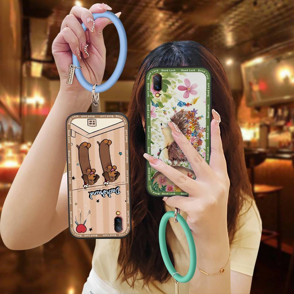 Tản nhiệt Ốp Điện Thoại Chống Bụi Bẩn Cho VIVO NEX S Bảo Vệ Chống Thấm Nước Màu Trơn Sáng Tạo Cá Tính Vòng Tay Dễ Thương Thanh Niên Chống Va Đập Ốp Lưng Vui Nhộn