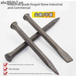 Đục Xi Măng Đục Thép Đặc Biệt Đầu Phẳng Họa Tiết Đục Lỗ Thép Đục Đá Cắt Stonemaker Búa Masoning Thép Đục