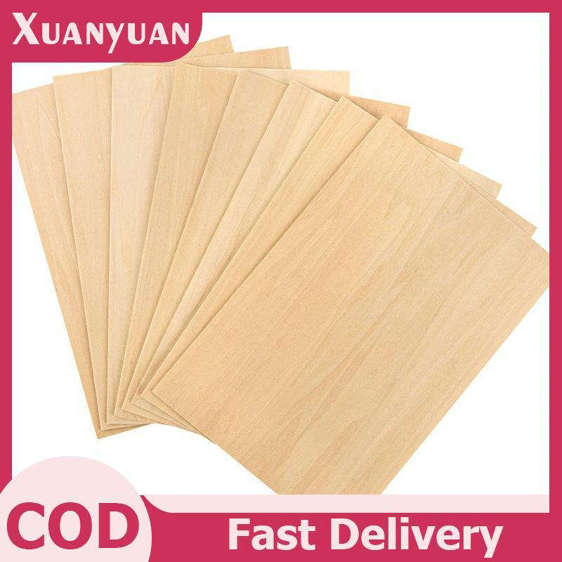 XUAN 10 Cái Bảng Basswood 15x10cm - Tấm gỗ mỏng chưa hoàn thiện 2mm để làm đồ thủ công & mô hình Chip gỗ trang trí VN