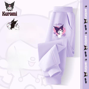 Kuromi Girls Jogger Sweatpants Nhẹ Hoạt Hình Nhìn Thoải Mái Quần Trẻ Em Cho Chuyển Động Hàng Ngày