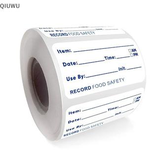 QIUWU 500 Cái / cuộn Miếng Dán Nhà Bếp Tủ Lạnh Tủ Đông Bảo Quản Thực Phẩm Ngày Nội Dung Nhãn.