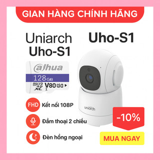 Camera WiFi UNIARCH UHO-S2 Full HD – Góc Nhìn 360°, Phù Hợp Gia Đình, Cửa Hàng