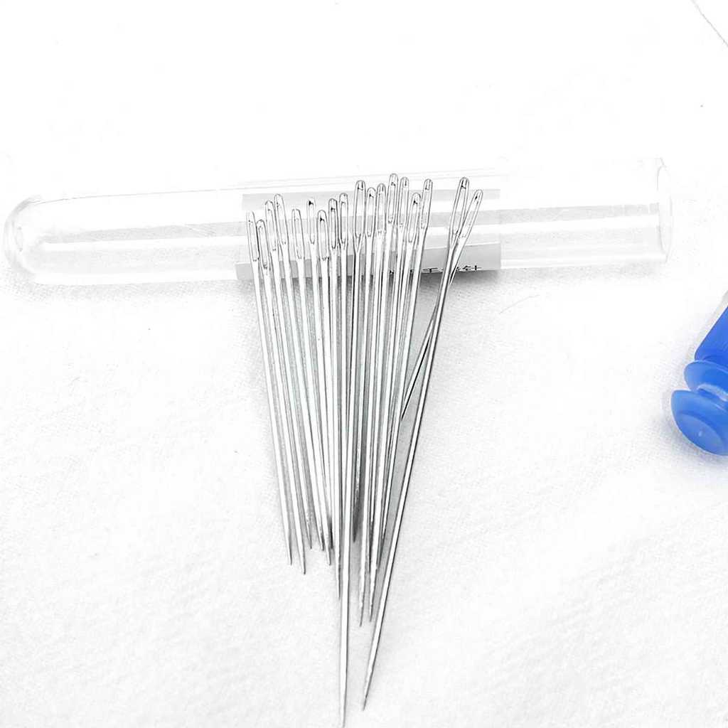 Set 18 thép không gỉ ùn mắt lớn rất Handmade khâu DIY kim sống sửa chữa quần áo thủ công may công cụ