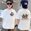 sưu tập 2025 cotton nhiều màu, áo thun bé trai, size 90-150, in hình, ngắn tay