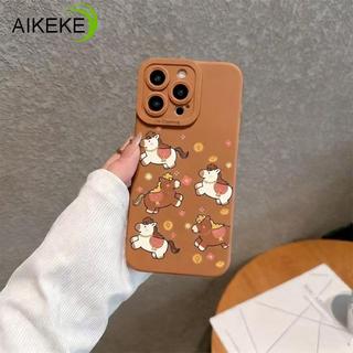 Ốp Điện Thoại Pony Dễ Thương Năm Mới Đơn Giản Cho Xiaomi 17 Pro Max 15T Pro 15S 15 Ultra 14T Pro 14 Ultra Lite 13 Pro 5G 4G Phim Hoạt Hình Cặp Đôi Màu Trơn Bảo Vệ Ống Kính Vỏ Mềm Chống Rơi