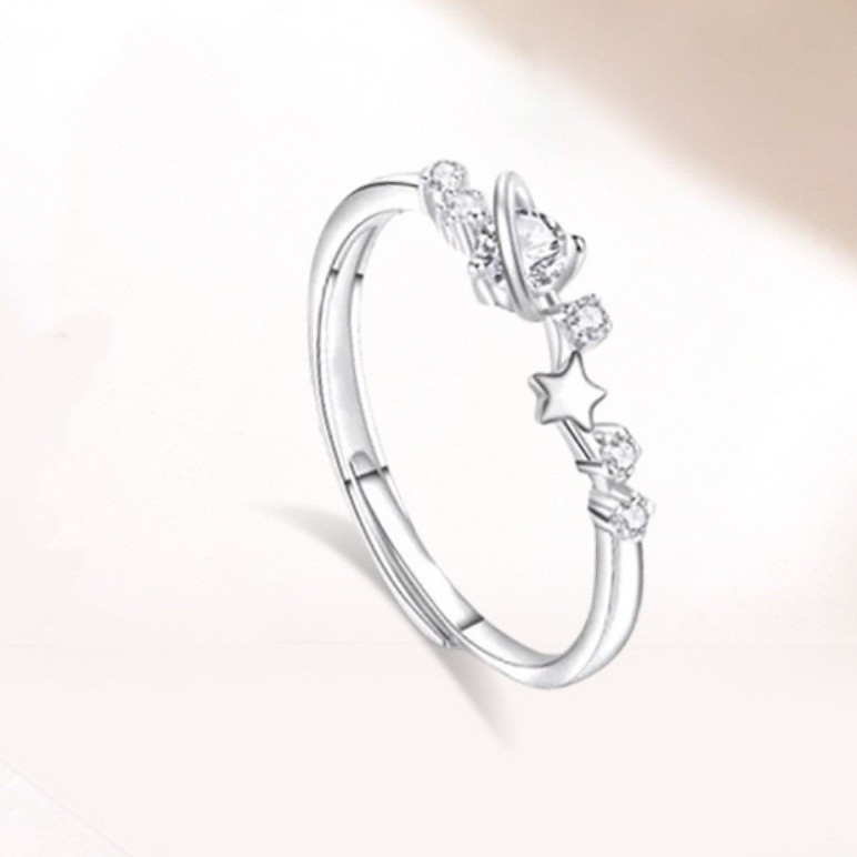 Nhẫn đôi nữ thời trang bạc S999