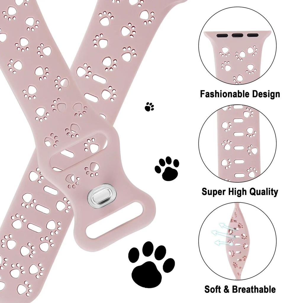 Dây đeo silicon khắc tương thích cho Apple Watch Series11 / 10 46mm 42mm Ultra3 / 2 / 1 49mm 9 8 7 6 5 4 SE 44mm 40mm 45mm 41mm 38mm