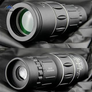 Kính thiên văn một mắt ELBBKG 16X52 Ống nhòm Zoom lấy nét kép Phạm vi HD Tầm nhìn ban đêm có dây đeo Ống kính quang học / Cao su Ngoài trời mới
