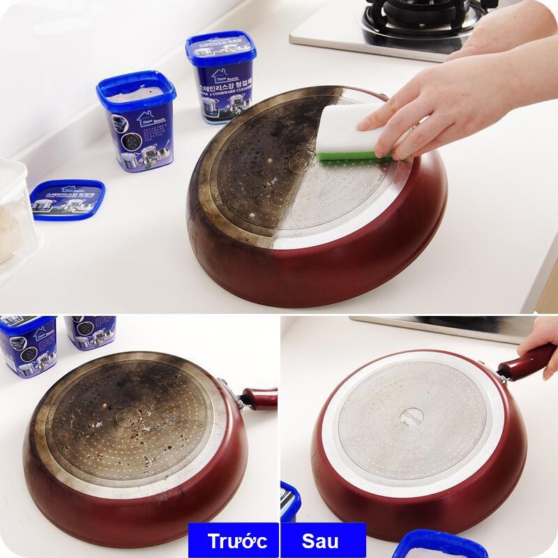 Bột tẩy Hàn Quốc, 2 hộp - Kem tẩy，Tẩy xoong nồi, chảo，2 Hộp / Trọng lượng 400g 1 Hộp，Tẩy trắng