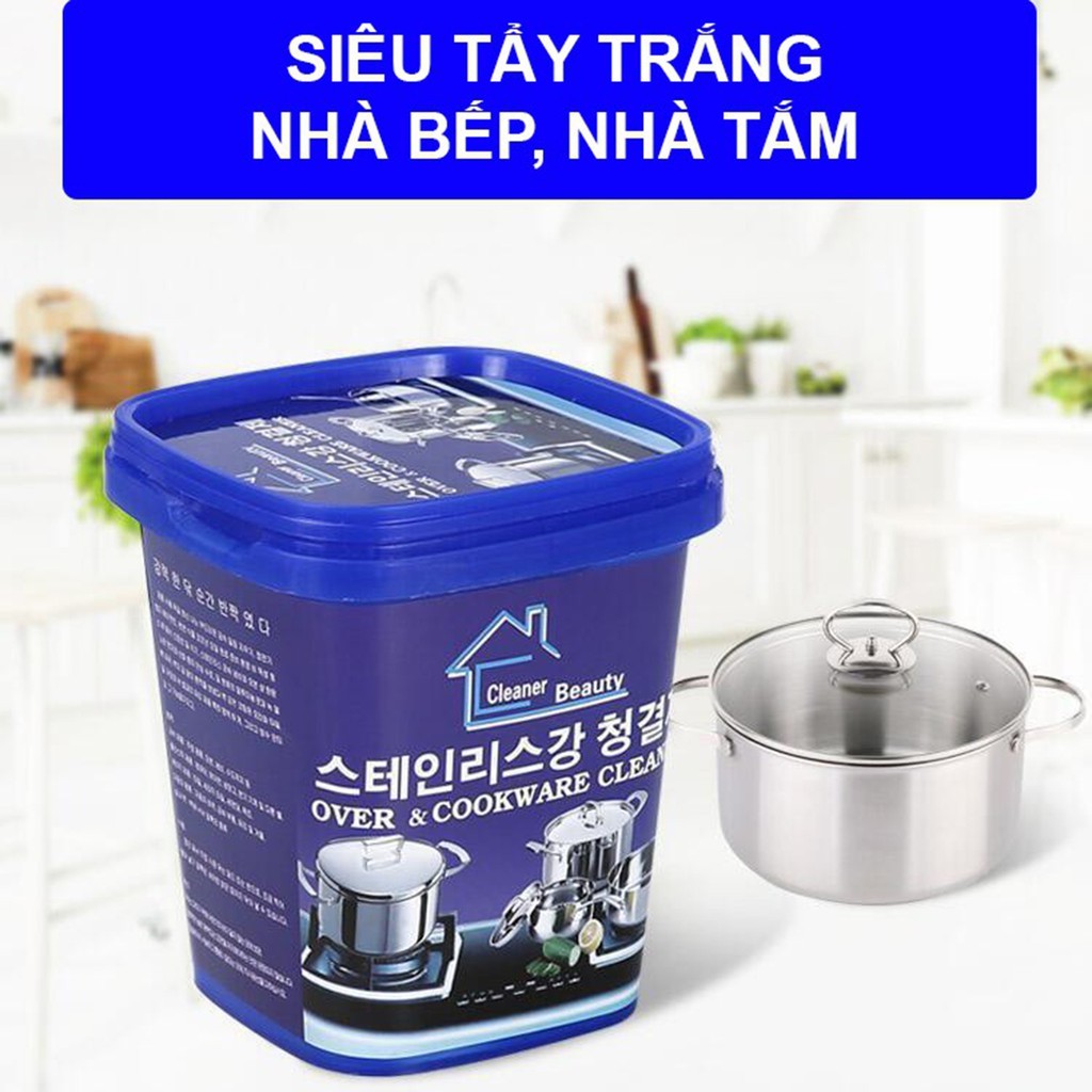 Bột tẩy Hàn Quốc, 2 hộp - Kem tẩy，Tẩy xoong nồi, chảo，2 Hộp / Trọng lượng 400g 1 Hộp，Tẩy trắng