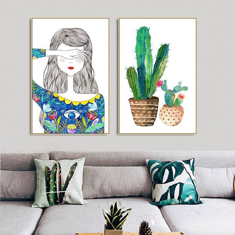 Tranh canvas trang trí David Hockney cho tường nền sofa phòng khách, phòng ngủ và quán cà phê