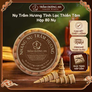 Hộp 80 Nhang Nụ TRẦM NGUYÊN CHẤT Khói Ngược, Thơm Dịu, Thời Gian Cháy 25 - 30 Phút, Dùng Cho Thác Khói Và Thiền Tịnh