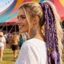 JVSUB Dread Đuôi Ngựa, DIY Co Giãn Bện Đuôi Ngựa Nối Dài, Quà Tặng Boho Với Dây Buộc Tóc Phụ Kiện Tóc