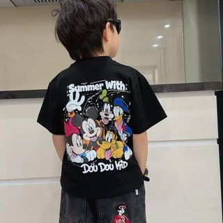 [AP71 - DOU DOU KID] Áo Phông Hữu Cơ Trẻ Em 11-48kg,Chất Áo Mềm Mại