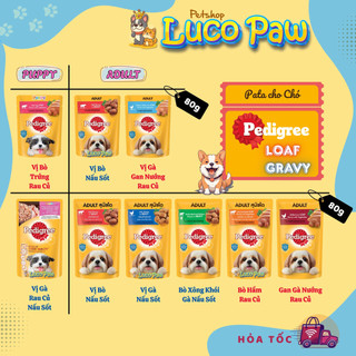 Pate cho chó Pedigree Gói 80g - 130g PATE PEDIGREE bổ xung vitamin và omega 6