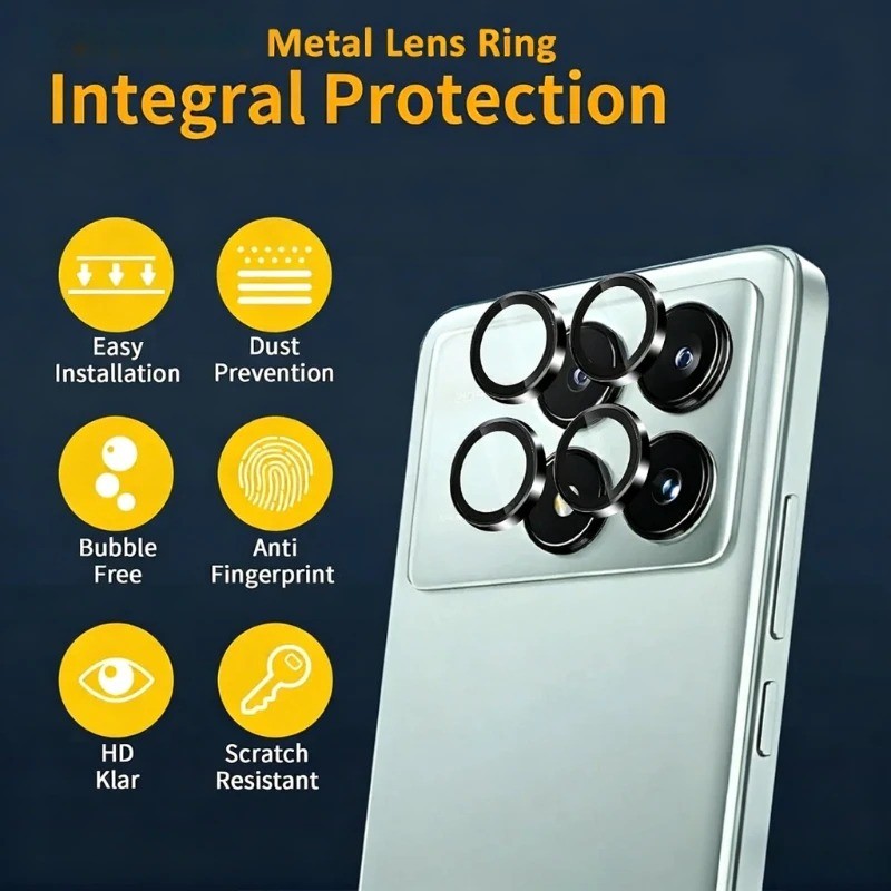 Dành Cho Xiaomi Poco M8Pro F8Ultra F8Pro Điện Thoại Camera Bảo Vệ Ống Kính Vòng Dành Cho Xiaomi Poco M8 F8 Ultra Pro C85 4G Hợp Kim Nhôm Bảo Vệ Kính Cường Lực Ống Kính Phim
