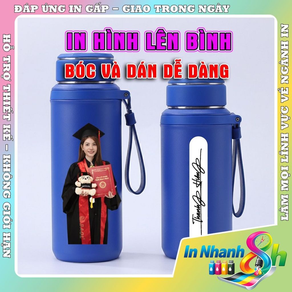 In Hình dán Lên Bình Giữ Nhiệt Theo Yêu Cầu – Món Quà Thương Hiệu Ấn Tượng , ảnh cá nhân, hình ành ngỗ nghĩnh, cute