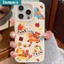 Ibumpers Ốp Điện Thoại Năm Ngựa Dễ Thương Hoạt Hình Cắt Dán Màu Be Silicon Mềm Vỏ Chống Sốc Cho iPhone 11 12 13 14 15 16 17 Pro Max IP 14 15 Plus