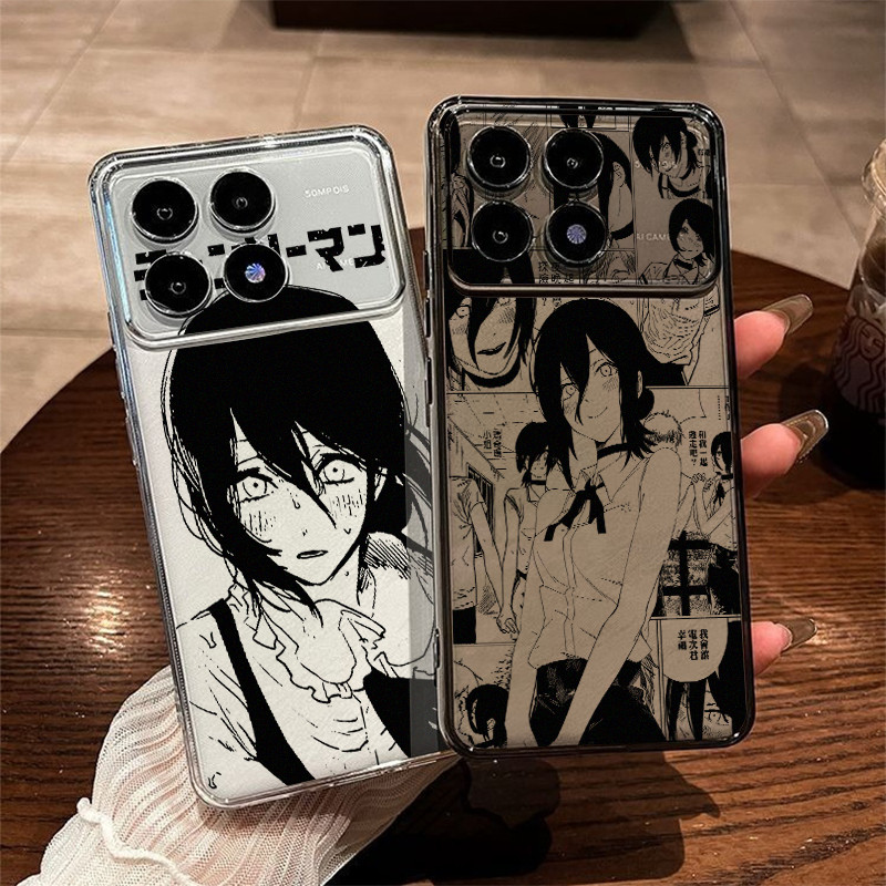 Dành Cho Redmi Turbo 4 Pro Note 15 Pro / 14 / 13 Mi 15T 14T K90 Pro Max Chainsaw Man REZE Slim Soft Phone Case Cho Xiaomi 17 Pro Max Bảo Vệ Camera Chống Sốc Redmi Cover