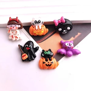 Set Charm/Sticker gắn dép : Bé Ma hóa trang - bộ 7 món cute