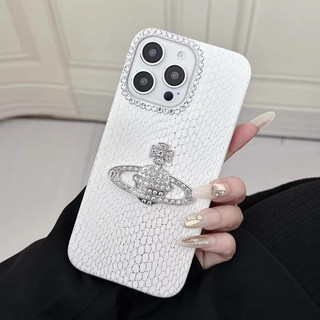 Ốp điện thoại giả da hành tinh ba chiều DIY cho iphone 17 17ProMax 17Pro Vỏ 16 15 14 13 12 11 Pro Max Vỏ điện thoại