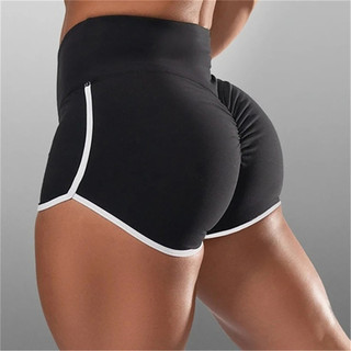 Quần Short Yoga Nữ Thun Nâng Mông Eo Cao, Phù Hợp Tập Thể Dục Ngoài Trời