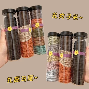 Set 100 Hộp Dây Buộc Tóc Cao Su Co Giãn Thời Trang Hàn Quốc - Phụ Kiện Tóc
