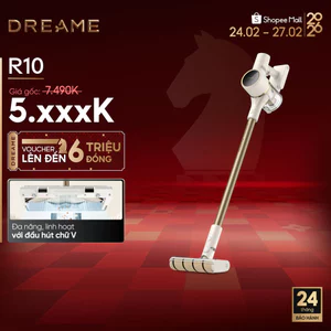 Dreame R10 Máy hút bụi cầm tay không dây | Công suất hút 120AW | linh hoạt với 4 đầu hút | BH 24 tháng