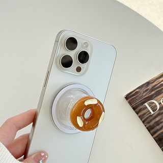 3d Dễ Thương Bánh Quy Màu Tròn Từ Tính Giá Đỡ Điện Thoại Cho IPhone 17 16 15 14 13 12 Pro Max 14 Plus Có Thể Gập Lại Vòng Cầm Co Giãn Để Bàn Đứng P4