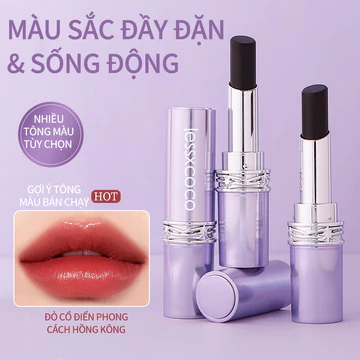 Son môi đỏ miệng không phai màu, không dính vào cốc, không thấm nước, lâu trôi, dưỡng ẩm, trơn và nhẹ nhàng Son môi trang điểm