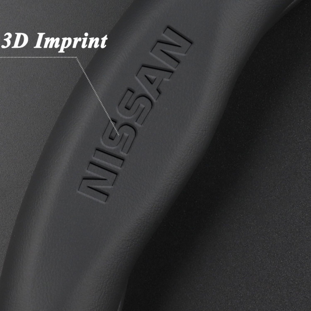 Xe Mới Chính Hãng Sợi Carbon Da Đường Kính 38cm Vô Lăng Dành Cho Xe Nissan Navara Almera Sentra Sylphy Qashqai Nv350 Kicks Grand Livina