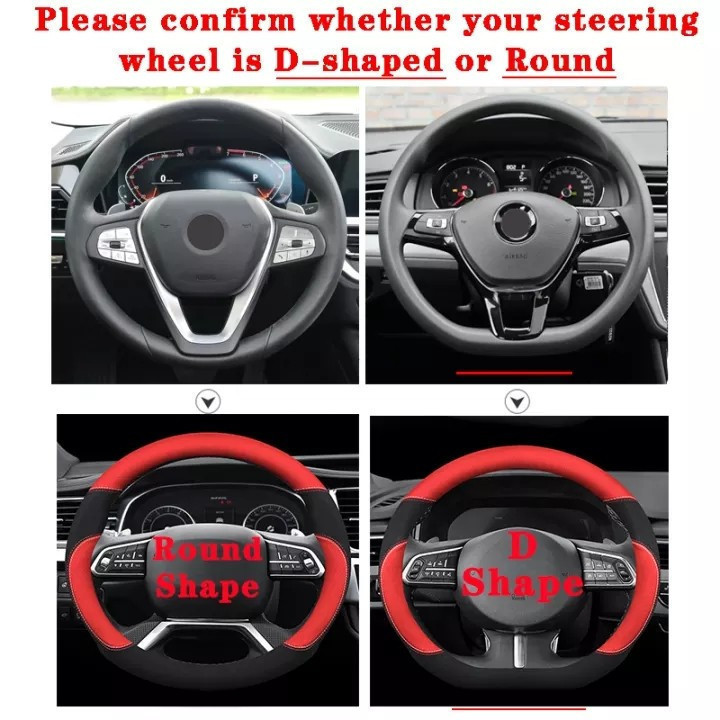 Bọc Vô Lăng Ô Tô Chevrolet (Hình Tròn Đen) Da Thích Hợp Cho Tất Cả Xe Chevrolet Captiva Cruze Optra Orlando Sonic 38CM