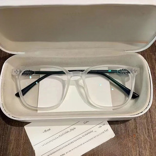 Kính gọng đen cổ điển kính cận thị độ phân giải cao nữ sinh viên đa năng chống xanh kính phẳng giá trị cao gọng lớn mỏng kính nam nữ