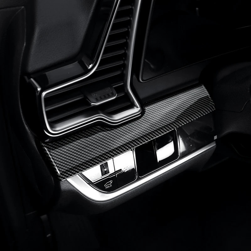 Dành Cho Xe Kia Sportage NQ5 2022 2023 2024 Bảng Điều Khiển Ô Tô Viền Sọc Sợi Carbon Phong Cách Nhạc Cụ Bảng Trang Trí Khung Bao LHD