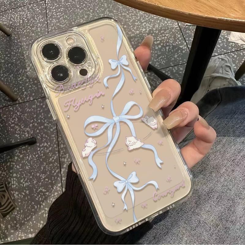 Blue Ribbon Sheep cho 16 trường hợp iPhone 17Air Space Case 14 13 14Pro