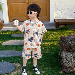 Set bộ quần áo mùa hè bé trai 18-52kg mẫu LỤA HÀN thoáng mát, chất liệu vải mềm mại, co dãn nhẹ. NL2