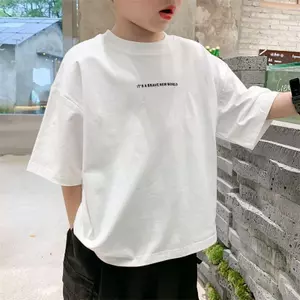 quần áo cartoon, đơn giản graffiti, từ 3-12 tuổi, vải 90-150cm, Áo thun