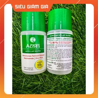 Combo 2 chai TẨY TRANG ACNES MICELLAR WATER - Làm sạch Dịu Nhẹ Dành Cho Da Mụn (Minisize)