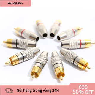 【COD】Jack AV hoa sen chuyên dụng, cho phép hàn trực tiếp vào dây để tạo kết nối tùy chỉnh và chuyên nghiệp.
