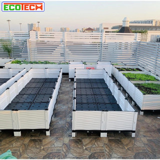 Chậu ghép thông minh HDPE/PP 300x100x39cm: Thẩm mỹ, kết cấu chắc, dễ lắp đặt, phù hợp mọi cây trồng.