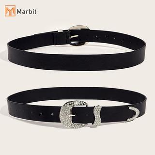 [Mar-T] Thắt lưng thời trang đính đá Y2K dành cho nữ Dây da PU lấp lánh màu trơn hợp thời trang Cao bồi Bò cô gái Quần jean Thắt lưng trang trí