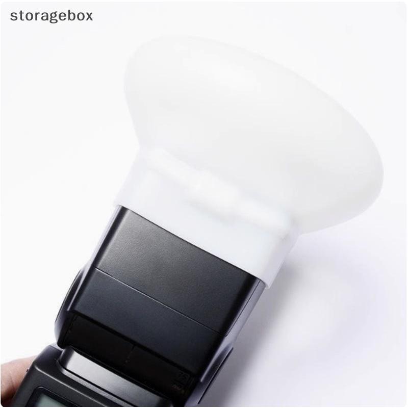 [Hộp lưu trữ] 1 Cái Khuếch Tán Bounce Dome Silicon Mềm Mũ Flash Cho GODOX Nikon Sony Olympus Fujifilm Panasonic Yongnuo Speedlite Đẹp