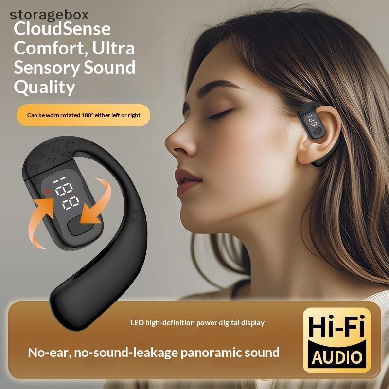 [hộp đựng] 180° Xoay HiFi Stereo Chống Nước Không Dây Dẫn Truyền Không Dây Tai Nghe Đơn Đeo Tai Nghe Giảm Tiếng Ồn Tai Nghe Có MIC Đẹp