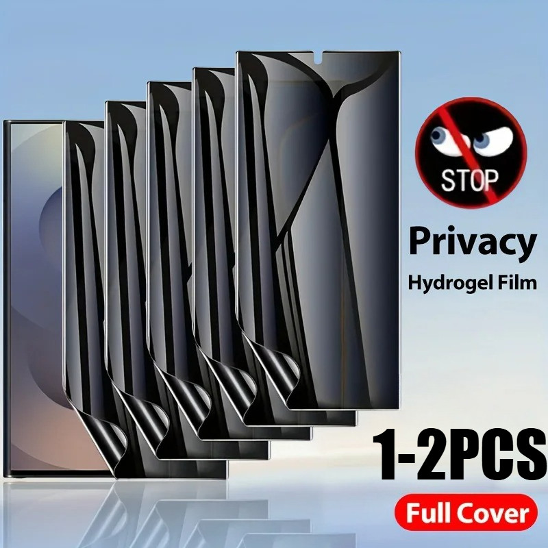 1-2 Chiếc Full Cover Bảo Vệ Màn Hình HD Mềm Cho Honor X5c X6b X6c X6d X7c X7d X8d X9d Plus 4G 5G Chống Rơi Chống Gián Điệp Riêng Tư Chống Ánh Sáng Xanh Hydrogel Phim Mờ