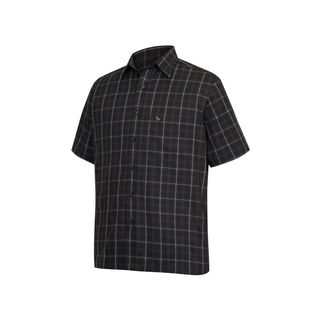 Áo sơ mi ngắn tay vạt ngang VIETTIEN SMART CASUAL vải Polyester form REGULAR VT00000721